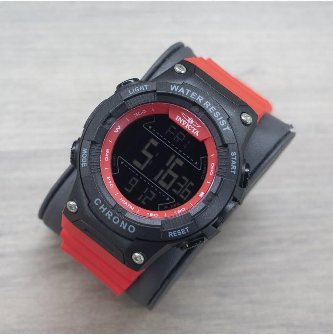 HOTInvicta Racing Men 52mm Dial Electronic Digital