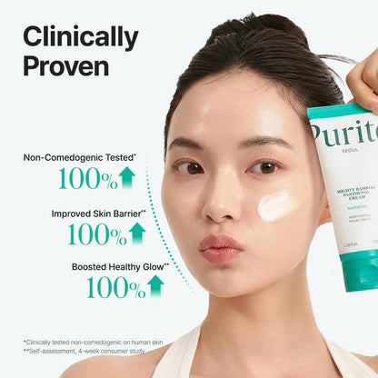 HOTPURITO Panthenol 10% Barrier Cream | Face Moisturizer for Skin Barrier Repair | All skin types, sensitive and blemish-prone skin | Non-Comedogenic, Vegan | Korean Skincare, 100mL, 3.38 fl.oz