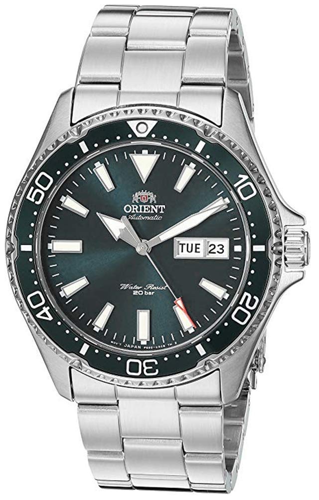HOTOrient Men's Kamasu Stainless Steel Automatic Diving Watch with Sapphire Crystal