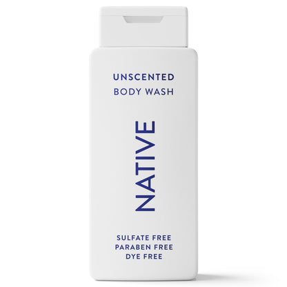 HOTNative Clean Body Wash, Gentle & pH-balanced for Sensitive Skin, 24-Hr Freshness for Men & Women, Vegan & Cruelty-Free, Free of Sulfates, Parabens & Phthalates, Sea Salt & Cedar, 18 fl oz