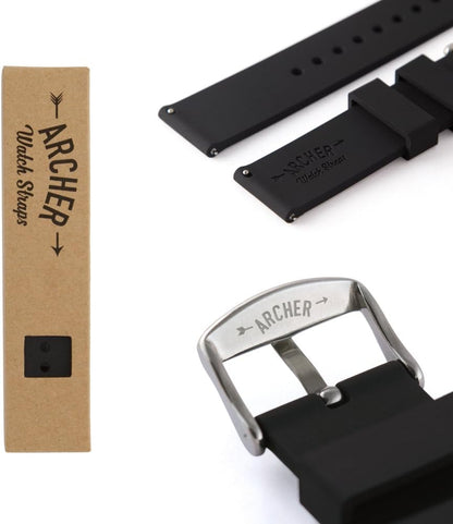 HOTArcher Watch Straps - Soft Silicone Quick Release Watch Bands