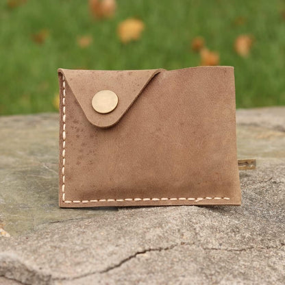 HOTNew Type Simple Structure Large Capacity Handmade Card Case can Hold Banknotes Credit Cards Certificates and Card Bags