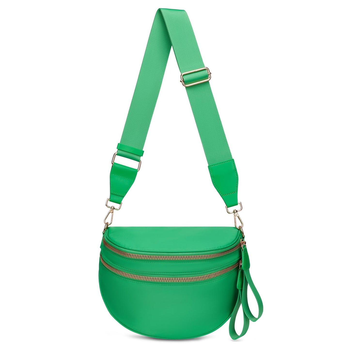 HOTPure Colour Crossbody Bum Bags for Women Spacious Checkered Cross body Bag Nylon Trendy Fanny Pack for Travel
