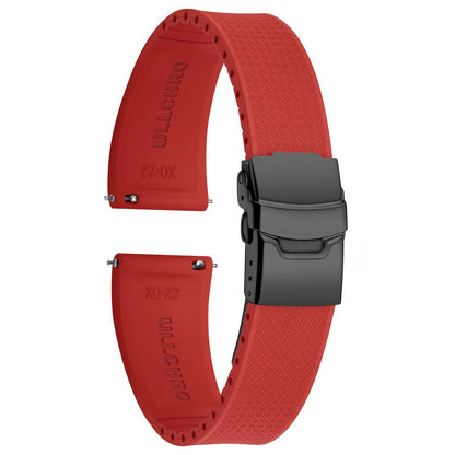 HOTSilicone Watch Band Quick Release Strap FKM Waterproof Watch Bands for Men 20mm 22mm Replacement Strap Sport Rubber Watchband