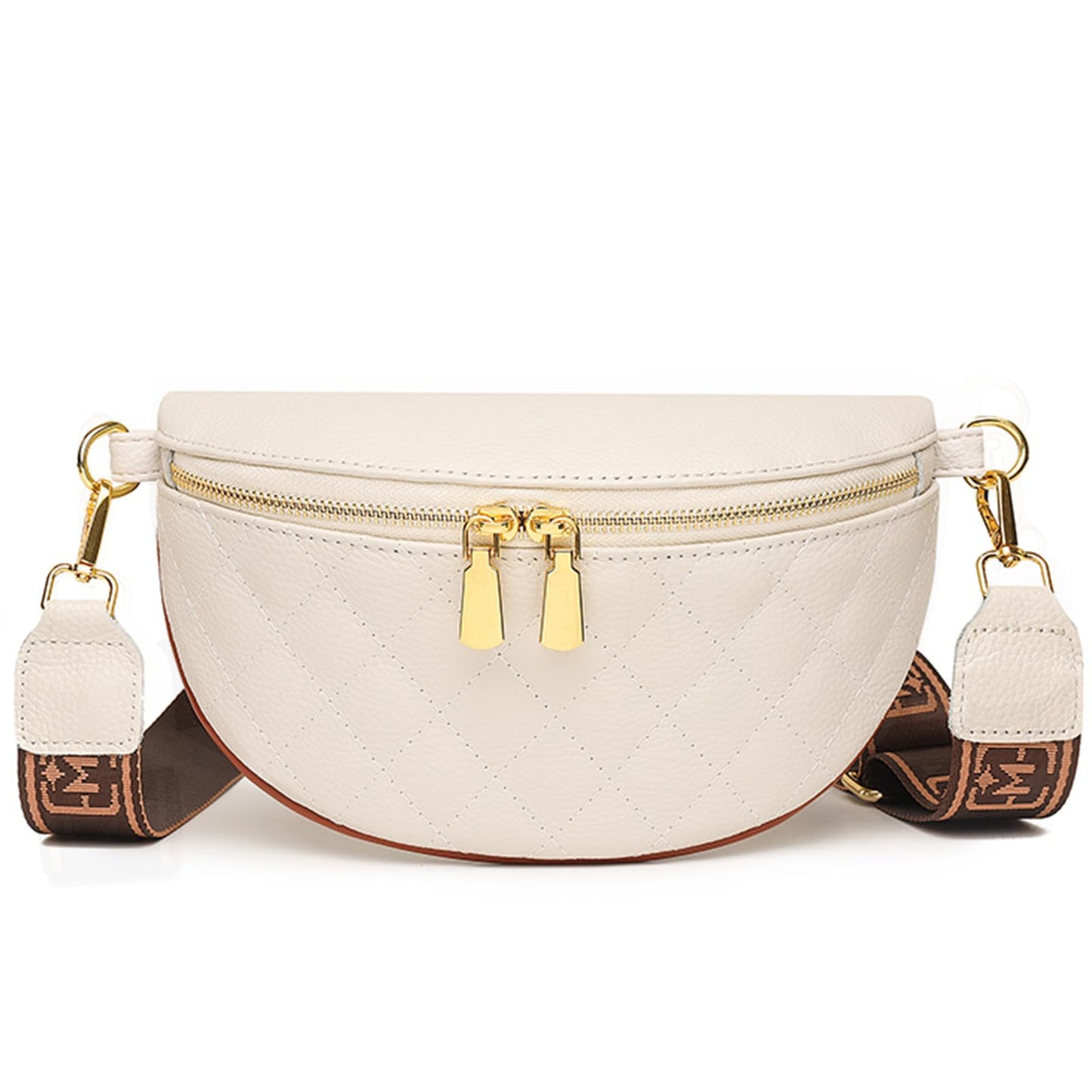 HOTEslcorri Small Crossbody Sling Bag for Women Trendy - Fanny Packs Leather Chest Belt Bum Bag Anti Theft Purse for Travel