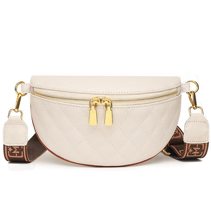 HOTEslcorri Small Crossbody Sling Bag for Women Trendy - Fanny Packs Leather Chest Belt Bum Bag Anti Theft Purse for Travel