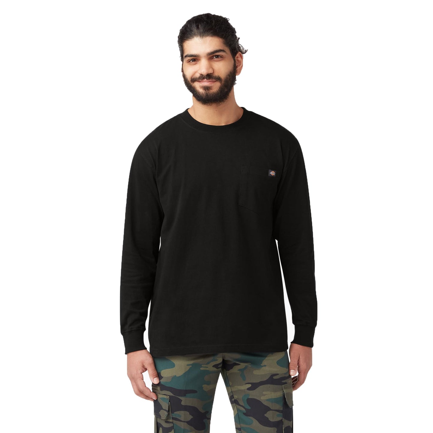 HOTDickies Men's Big and Tall Long Sleeve Heavyweight Crew Neck