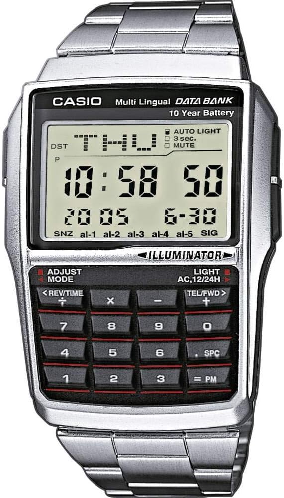 HOTCasio General Men's Watches Data Bank DBC-32D-1ADF - WW, Grey/Silver