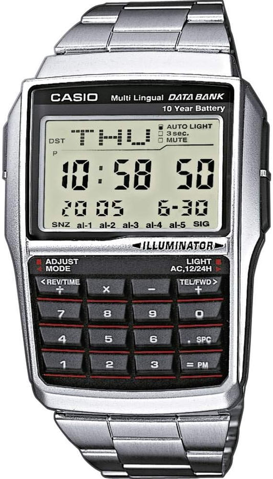 HOTCasio General Men's Watches Data Bank DBC-32D-1ADF - WW, Grey/Silver
