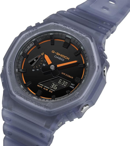 HOTCasio G-Shock Smoke Light Analog-Digital Blue Resin Watch GA2100K-2A