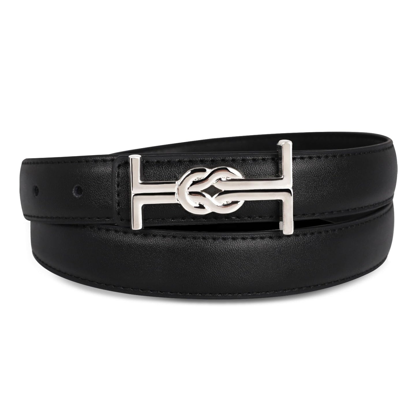 HOTRelang Women's Belts with Gold Buckle, Fashion Waist Band, Elegant Ladies' Belt, Gift for Women