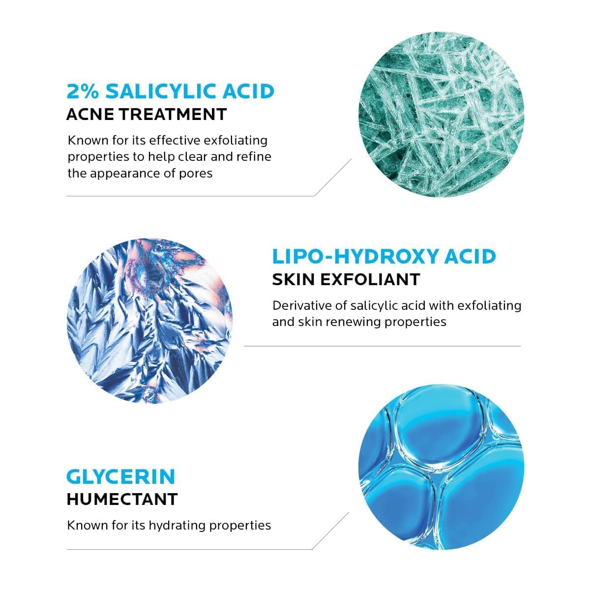 HOTLa Roche-Posay Effaclar Medicated Gel Cleanser, 2% Salicylic Acid Cleanser + LHA + Glycerin, Foaming Acne Face Wash, Helps Clear & Prevent Acne Breakouts, Oil Free, Targets Excess Oil