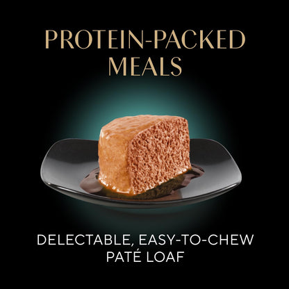 HOTSheba Perfect Portions Pate Wet Cat Food, Seafood Variety, 2.6 oz, 24 ct | Grain-free, made in USA, Sustainable Salmon, Signature Seafood & Whitefish Tuna, no artificial flavors, twin-pack trays