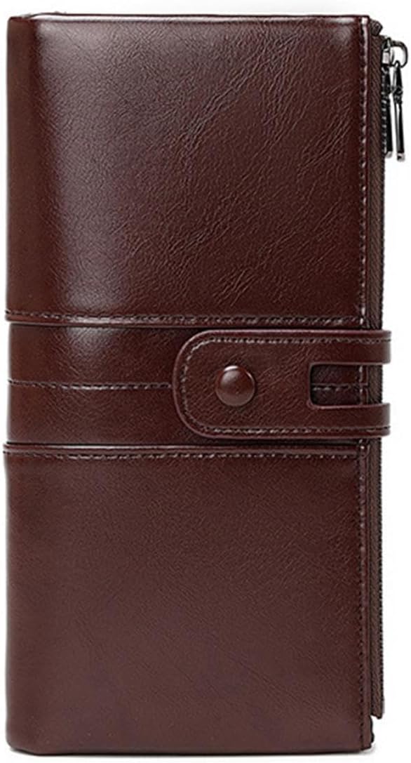 HOTHandbags Business Wallets Women's Money Clips Leather Card Cases Purses Blocking Wallet Money Organisers,Red