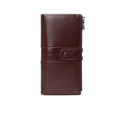 HOTHandbags Business Wallets Women's Money Clips Leather Card Cases Purses Blocking Wallet Money Organisers,Red
