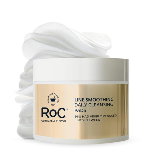 HOTRoC Resurfacing Disks, Hypoallergenic Exfoliating Makeup Remover Pads for Wrinkles and Skin Tone, Hypo-Allergenic Skin Care, Oil-Free Daily Cleanser, 28 Count (Packaging May Vary)