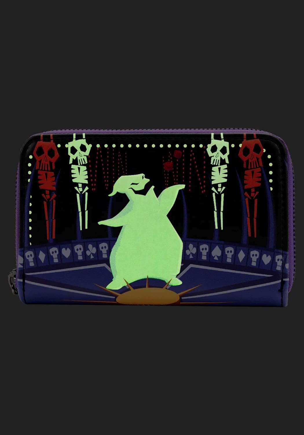 HOTLoungefly Nightmare Before Christmas Oogie Boogie Glow Zip Around Wallet