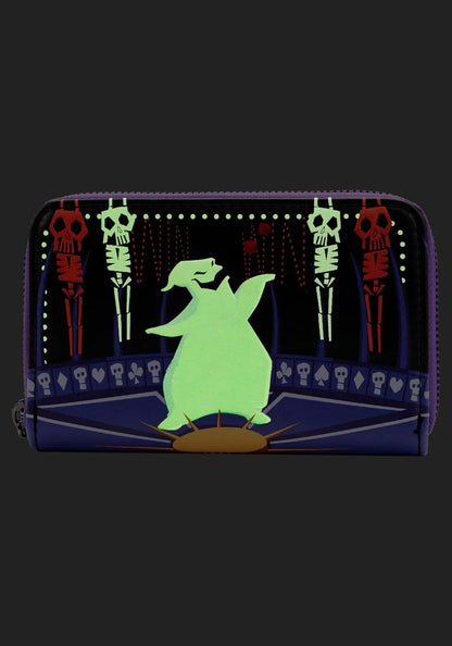 HOTLoungefly Nightmare Before Christmas Oogie Boogie Glow Zip Around Wallet