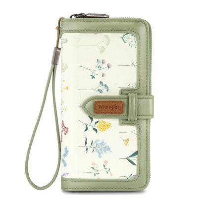 HOTX Wrangler Women's Wallets Bifold Wristlet Wallets for Women Large Capacity Credit Card Wallet with ID Window