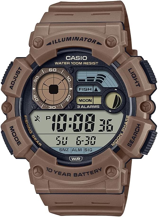 HOTCasio WS1500H Series | Men’s Digital Watch | 100 SEC Stopwatch | Countdown Timer | LED Light | 100 Meter Water Resistance | Multi Function Alarm | Auto Calendar | Dual Time| 10 Yr Battery