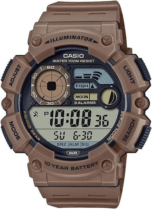 HOTCasio WS1500H Series | Men’s Digital Watch | 100 SEC Stopwatch | Countdown Timer | LED Light | 100 Meter Water Resistance | Multi Function Alarm | Auto Calendar | Dual Time| 10 Yr Battery