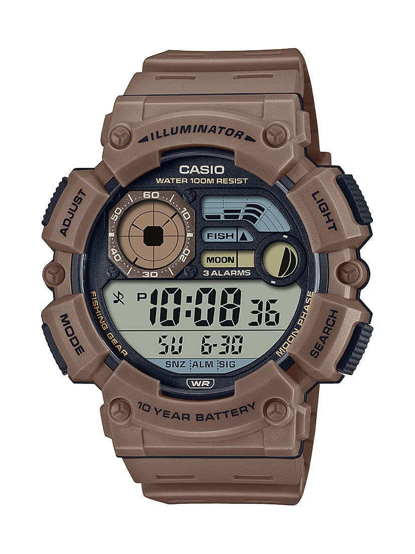 HOTCasio WS1500H Series | Men’s Digital Watch | 100 SEC Stopwatch | Countdown Timer | LED Light | 100 Meter Water Resistance | Multi Function Alarm | Auto Calendar | Dual Time| 10 Yr Battery
