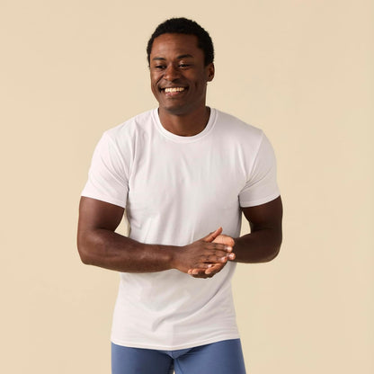 HOTGildan Men's Cotton Stretch T-Shirts, Multipack