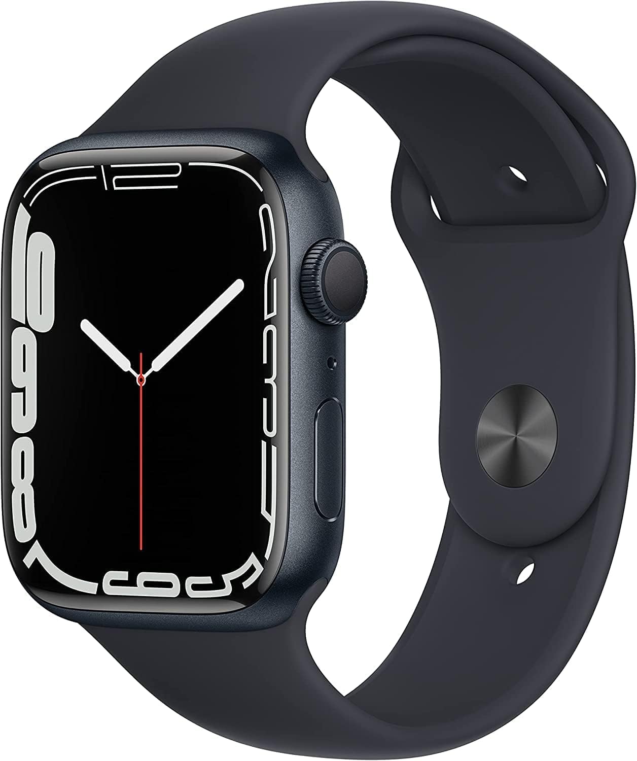 HOTApple Watch Series 7 (GPS, 45MM) - Midnight Aluminum Case with Midnight Sport Band (Renewed Premium)