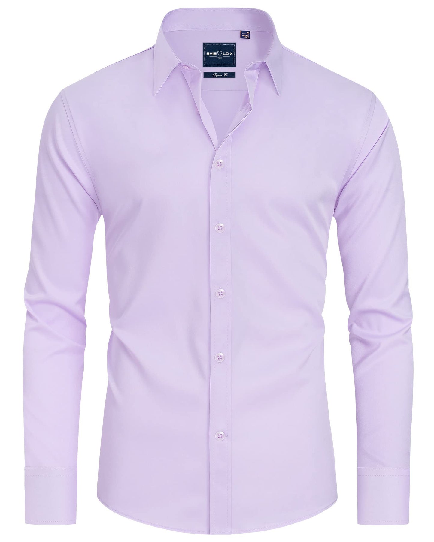 HOTAlimens & Gentle Slim Fit Dress Shirts for Men Long Sleeve Stretch Stain Proof Wrinkle Free Button Down Shirts Formal Shirts
