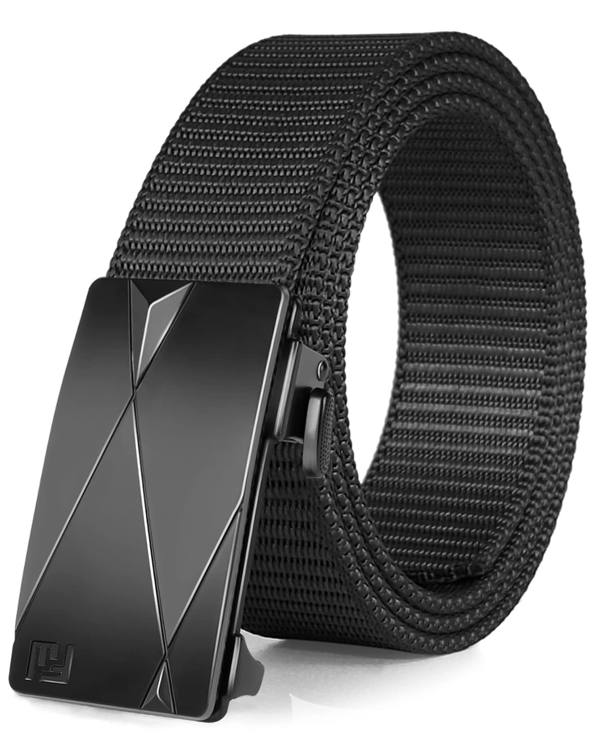 HOTFAIRWIN Men's Ratchet Belt, Nylon Tactical Belt, Adjustable Ratcheting Buckle for Golf Work Casual Outdoor Hiking Daily Wear