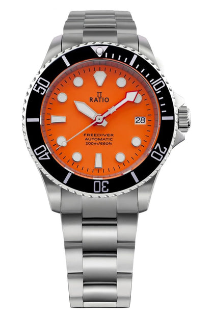 HOTRATIO FreeDiver Sapphire Crystal Diver Watch Japanese Automatic Movement Dive Watch 200m Water Resistant Diving Watch