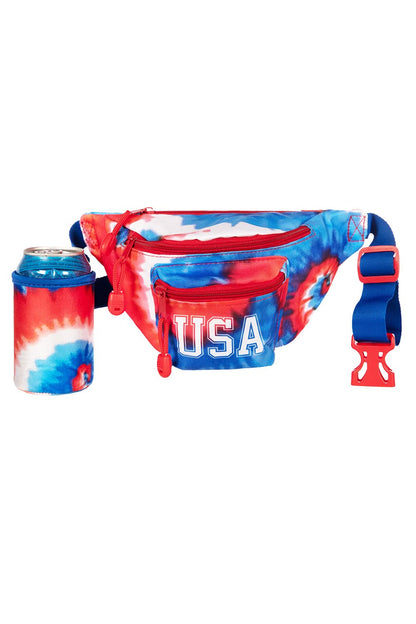 HOTTipsy Elves American Flag Fanny Packs for July 4th BBQs and Summer Pool Parties