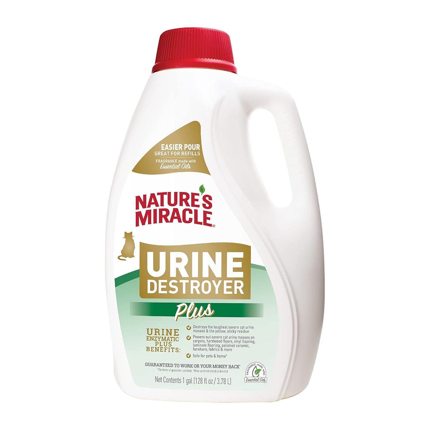 HOTNature’s Miracle Urine Destroyer Plus for Cats, Enzymatic Formula, Ready-to-Use, 32 oz