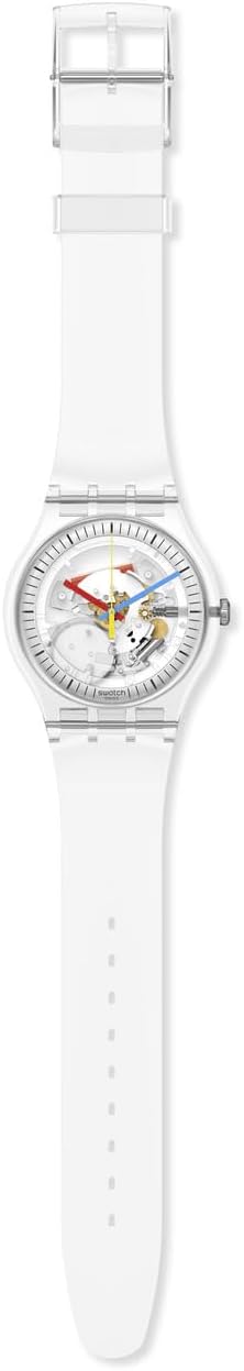 HOTSwatch New Gent Biosourced Unisex Watch Casual Polymer Transparent Quartz Waterproof Clearly New Gent