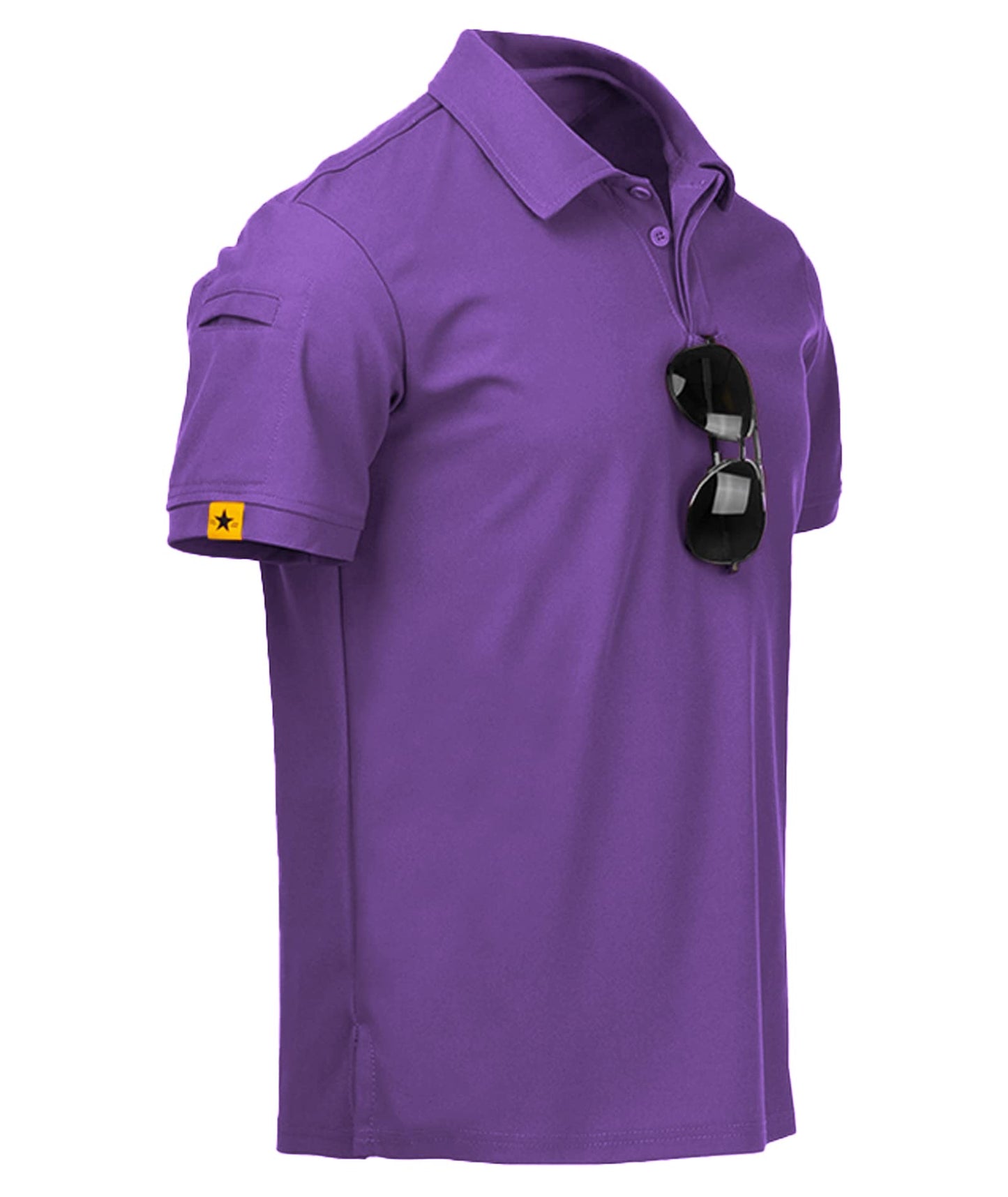 HOTV VALANCH Mens Polo Shirts Short Sleeve Moisture Wicking Golf Polo Athletic Collared Shirt Tennis T-Shirt Tops