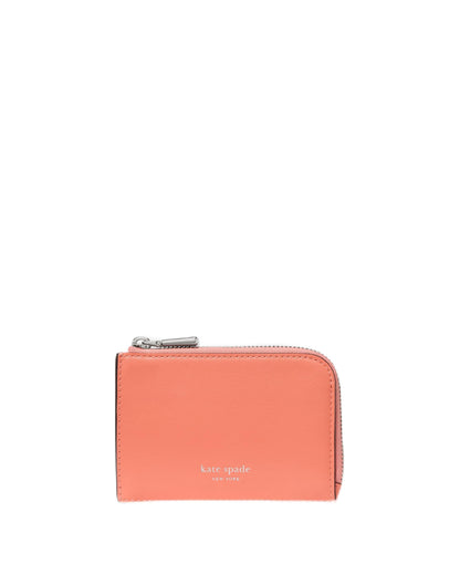 HOTkate spade new york Mini Zip Card Case Pebbled Leather Mini Zip Card Case