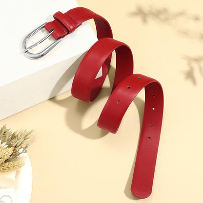 HOTWomen Belt for Jeans Pants Fashion Gold Buckle Ladies Dress Waist Belt