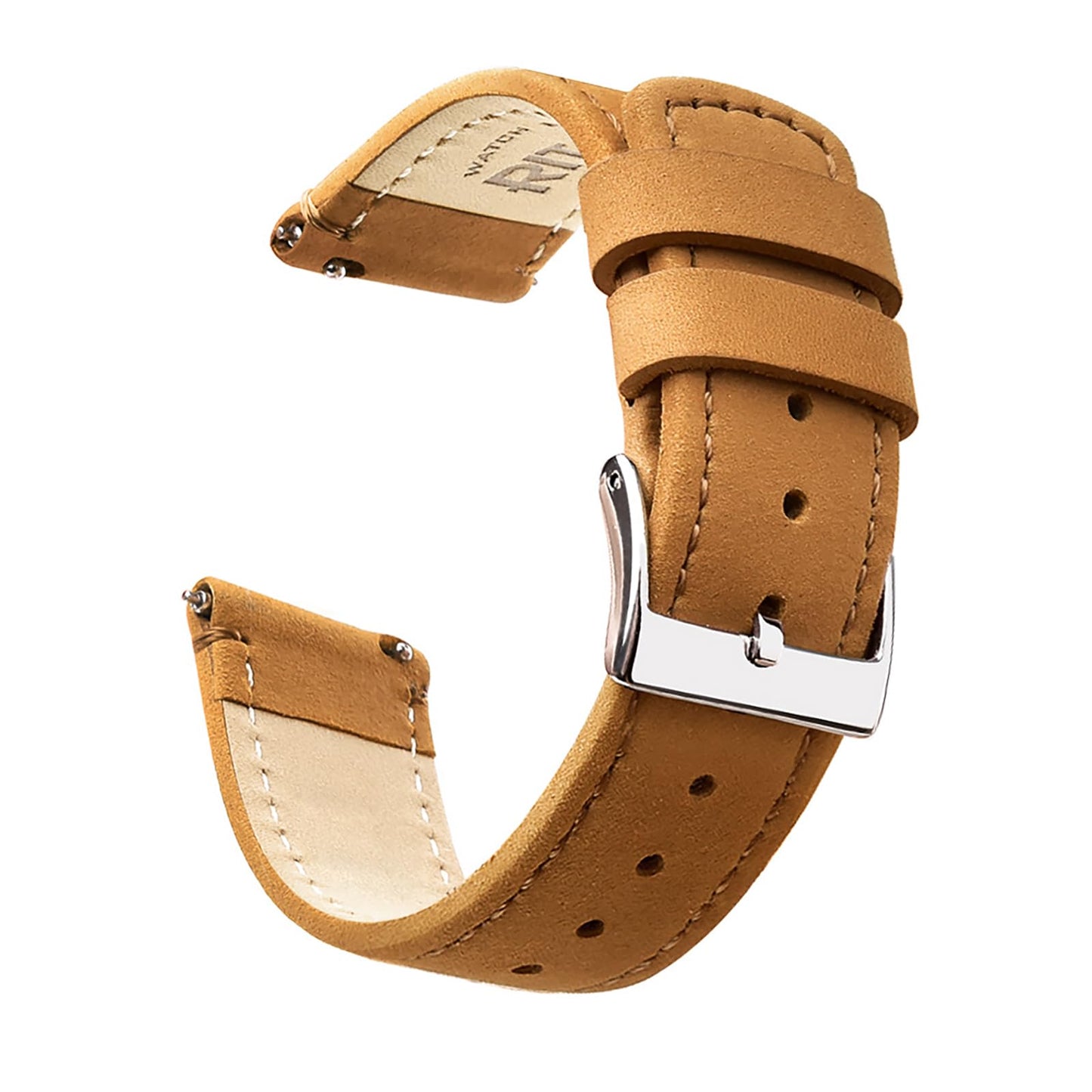 HOTRitche Christmas Gift Quick Release Leather Watch Band Leather Watch Strap 18mm 19mm 20mm 21mm 22mm 23mm or 24mm for Men and Women, White Elephant Gifts, Stocking Stuffers For Men