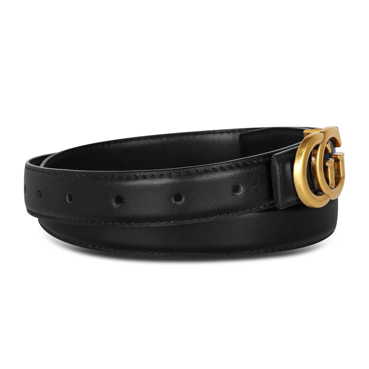 HOTAurolran Women's Leather Belt with Buckle - Ideal for Dresses, Jeans, and Coats