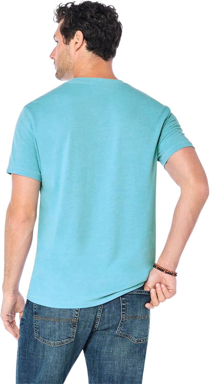 HOTLucky Brand Men's Venice Burnout V Neck Tee