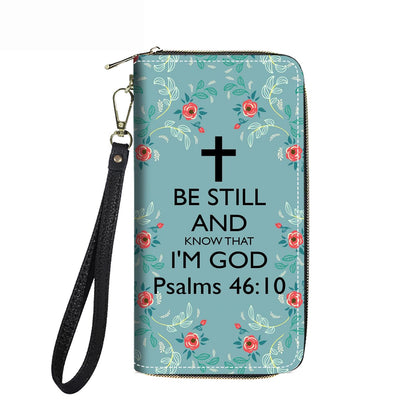 HOTWomen's Large Capacity Wallet PU Leather Double Zipper Clutch Purse Multifunctional Wallet with Removable Wristlet Strap for Smart Phone/Coin/Card/Cash, Flower Butterfly