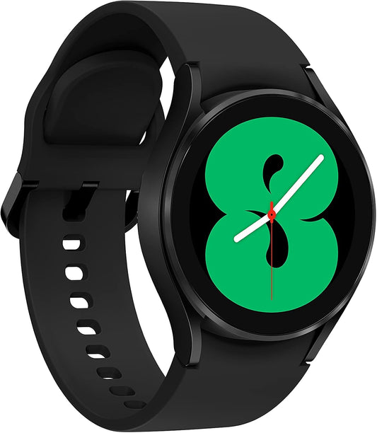 HOTSamsung Electronics Galaxy Watch 4 40mm Smartwatch with ECG Monitor Tracker for Health Fitness Running Sleep Cycles GPS Fall Detection Bluetooth US Version - (Black) (Renewed)