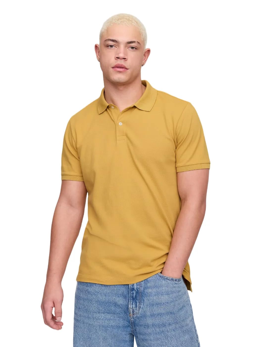 HOTGap Men's Stretch Pique Polo Shirt