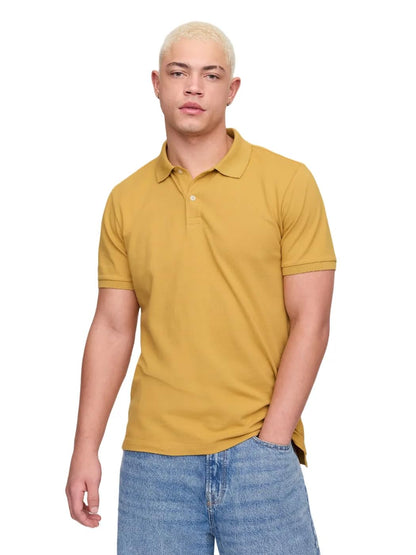 HOTGap Men's Stretch Pique Polo Shirt