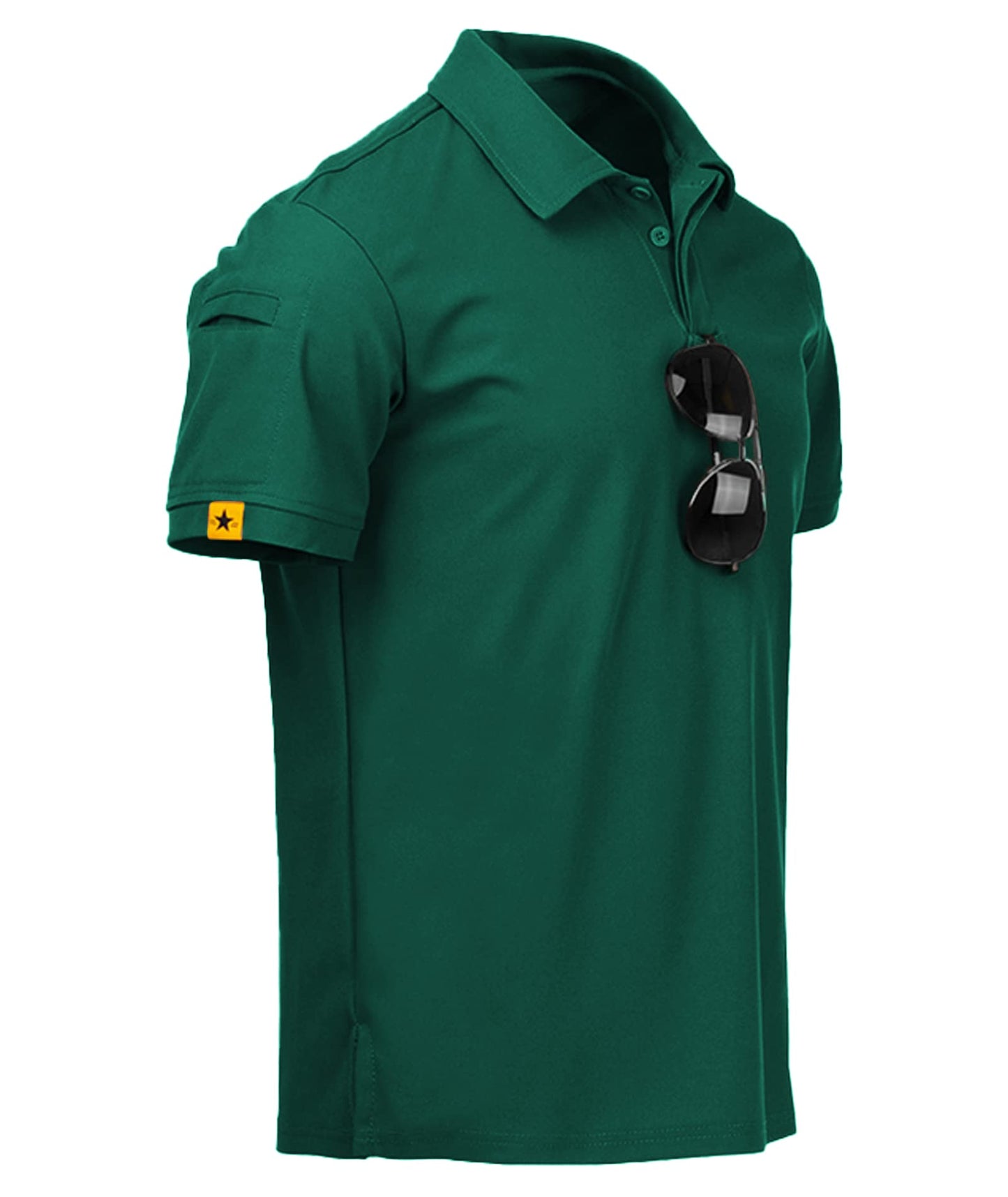 HOTV VALANCH Mens Polo Shirts Short Sleeve Moisture Wicking Golf Polo Athletic Collared Shirt Tennis T-Shirt Tops
