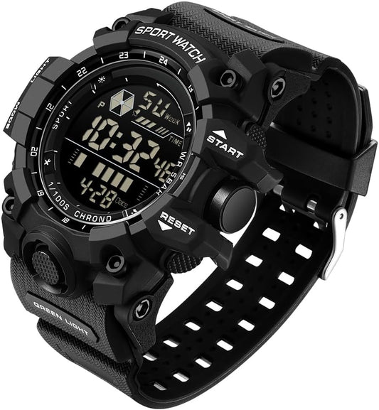 HOTFANMIS Mens Military Multifunction Digital LED Watch Electronic Waterproof Alarm Quartz Sports Watch