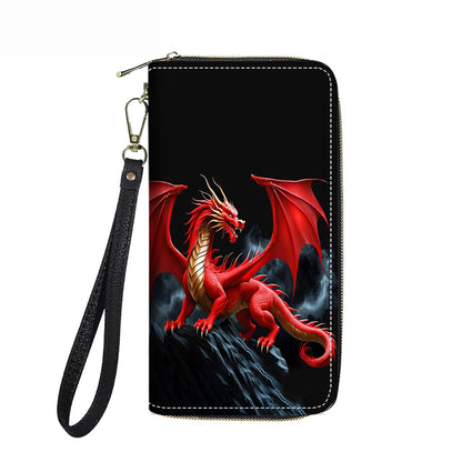 HOTWomen's Large Capacity Wallet PU Leather Double Zipper Clutch Purse Multifunctional Wallet with Removable Wristlet Strap for Smart Phone/Coin/Card/Cash, Floral Quotes Bible Verse Philippians 4-13