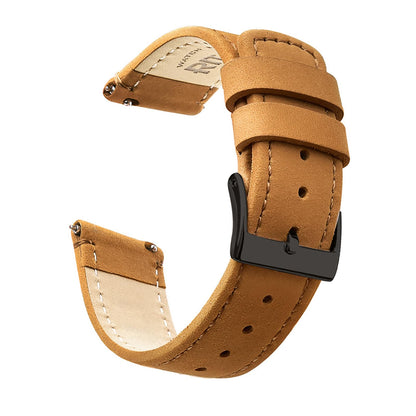 HOTRitche Christmas Gift Quick Release Leather Watch Band Leather Watch Strap 18mm 19mm 20mm 21mm 22mm 23mm or 24mm for Men and Women, White Elephant Gifts, Stocking Stuffers For Men