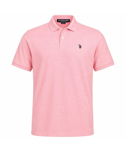 HOTU.S. Polo Assn. Men's Classic Polo Shirt, Two-Button Closure Pique Polo Shirt, Summer Fashion Golf Shirt | Two-Button Closure Pique Polo Shirt, Summer Fashion Golf Shirt