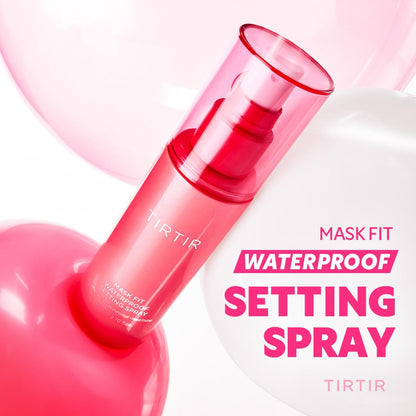 HOTTIRTIR Waterproof Setting Spray – 24 Hour Long Lasting Fix, Sweatproof Water Resistant Makeup Finisher – Ethanol Free, Semi Matte Finish for Oily Skin – Korean Makeup Fixer